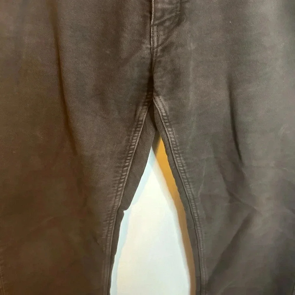 RODD & GUNN MENS DARK BROWN RELAXED FIT PANTS